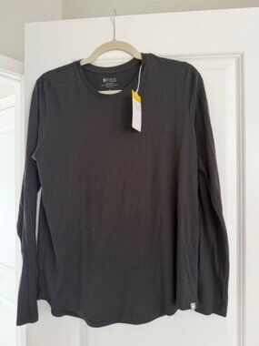 FIGS Long Sleeve Underscrub (Black, Small)
